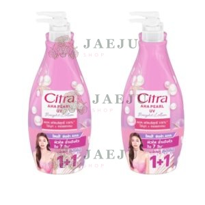 Citra aha uv bright lotion ซิตร้า เอเอชเอ ยูวี 1+1 490mlx2pcs