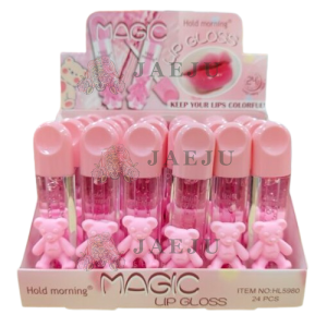 NO.HL5980 Hold morning Magic lipgloss เมจิก ลิปกลอสกล่องชมพู