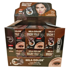 NO.XH-051 Mila color brow you 2in1 เขียนคิ้วเจล 2ช่อง