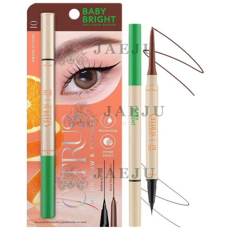 Baby bright citrus micro brow & eyeliner เบบี้ไบร์ท - NO.1Tarocco Brown