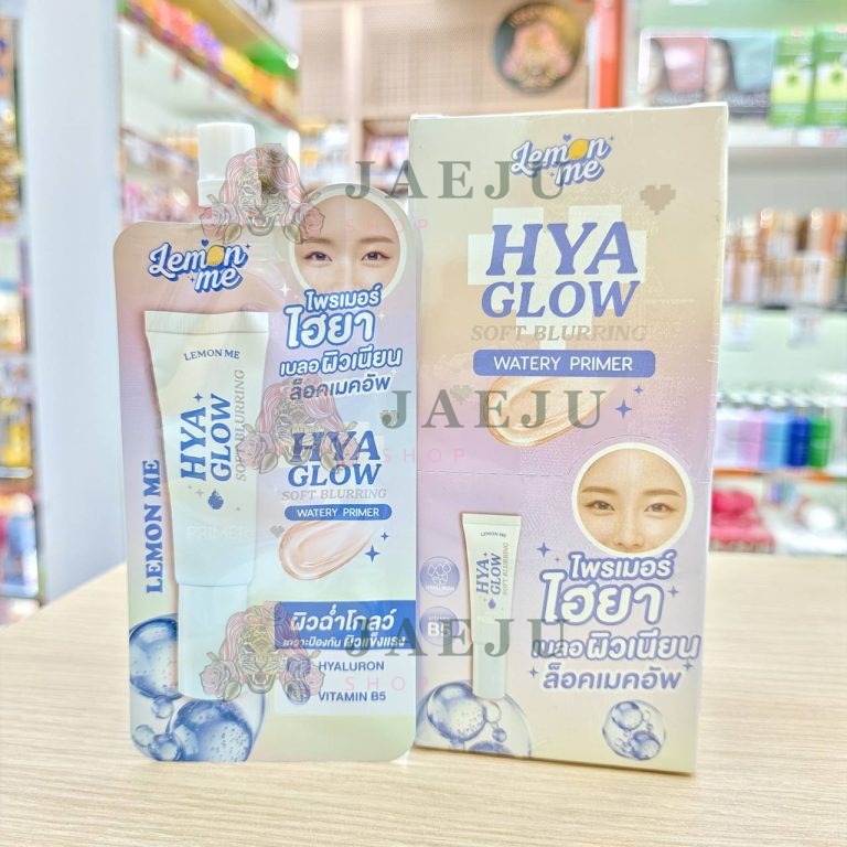 Lemon me hya beight soft bluring primer เลม่อนมี ไฮยา ซอฟต์ เบลอริ่ง ไพรเมอร์ 10g - 01. Glow watery primer(blue)