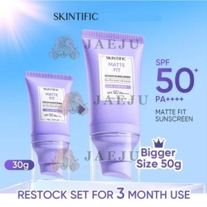 Skintific matte fit serum sunscreen spf50+pa+++ สกินทิฟฟิค แมท ฟิต เซรั่ม 30g