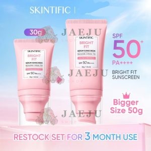 Skintific msh niacinamids serum sunscreen glow&bright สกินทิฟฟิค msh ไนอะชินาไมด์ ซันสกรีน โกลว์แอนด์ไบร์ท