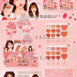 ANYLADY EYESHADOW & BLUSHER PALETTE x 12 Pcs./Box
