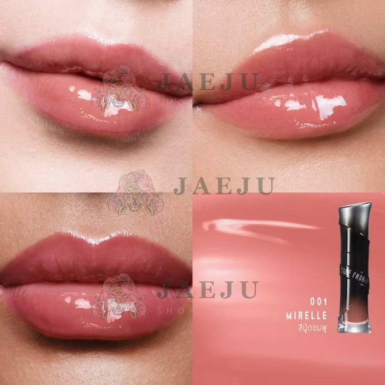Time phoria lunara frost 3d lip gloss TPR ลูนาร่า ฟรอสต์ 3ดี กลอส 4ml - 07. #001 mirelle