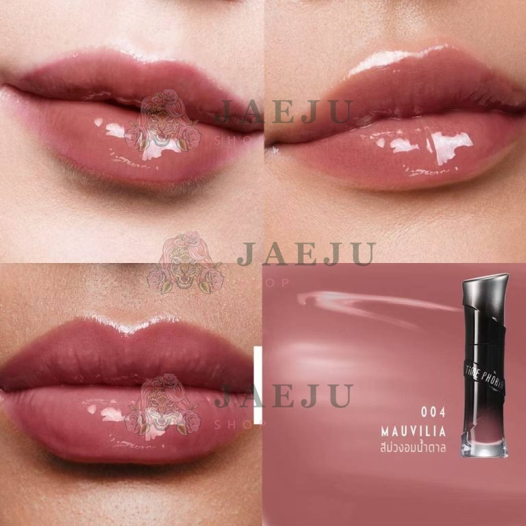 Time phoria lunara frost 3d lip gloss TPR ลูนาร่า ฟรอสต์ 3ดี กลอส 4ml - 08. #004 mauvila
