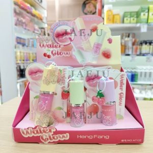 NO.H7132 Heng fang water glow fruit falvour เฮงฟัง เชนจ์ คัลเลอร์ ลิปกลอส (4g.x12pcs mixed color)