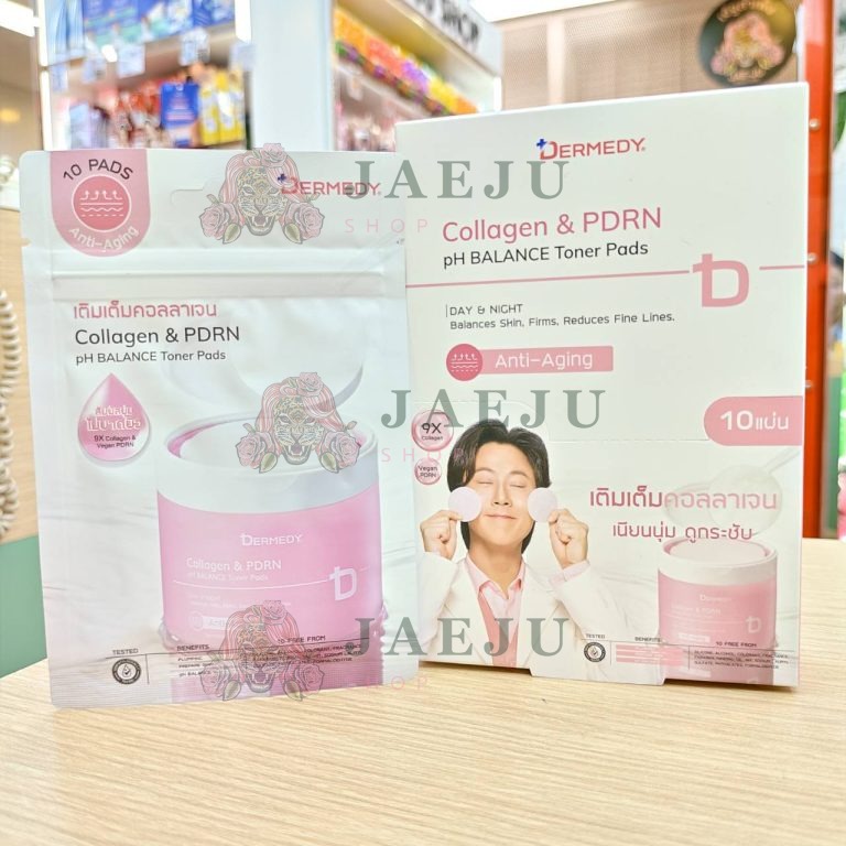 Dermedy PH balance toner pads เดอร์มีดี พีเอช โทนเนอร์ แพดส์ 25g/x6pcs - 01. collagen&pdrn