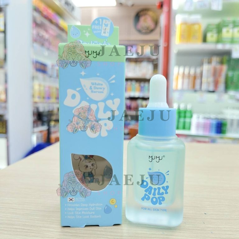 MYU-MYU daily pop serum มิว มิว เดลี่ ป๊อป ไวท์ เซรั่ม 30g - 03. white&dewy(ฟ้า)
