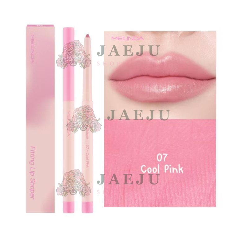 Meilinda fittting lip shaper เม ลินดา ฟิตติ้ง ลิป เซอเปอร์  0.28กรัม - 07.Cool pink