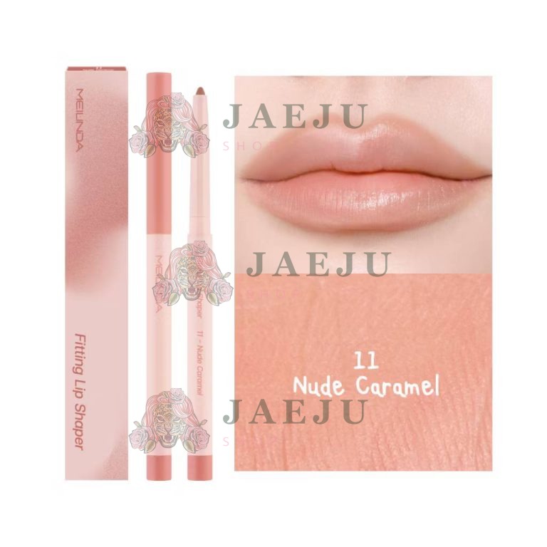 Meilinda fittting lip shaper เม ลินดา ฟิตติ้ง ลิป เซอเปอร์  0.28กรัม - 11.Nude caramel