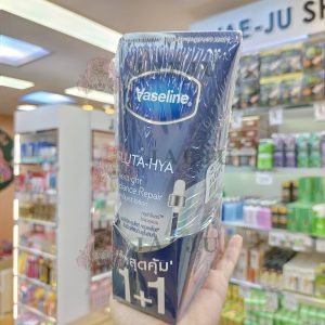Vaseline healthy bright gluta-hya serum burst lotion overnight radiance repair วาสลีน เฮลธี้ ไบร์ท กลูต้า-ไฮยา เซรั่ม เบิสท์ โลชั่น โอเวอร์ไนท์ เรเดียนซ์ รีแพร์ หลอดน้ำเงิน