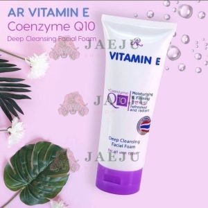 AR vitamin e+coenzyme Q10 facial foam เอ อาร์ วิตามิน อี โคเอนไซน์ คิวเทน โฟม 190g