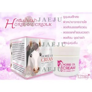 12 Nangpaya horse oil cream with ceramide complex 50g.