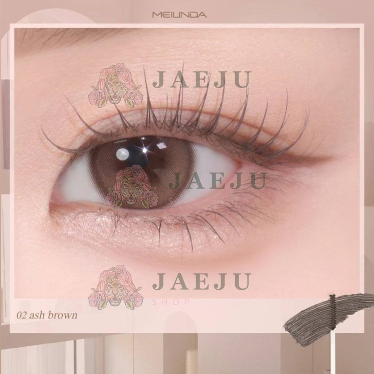 Meilinda slim curling mascara - No.2 Ash Brown