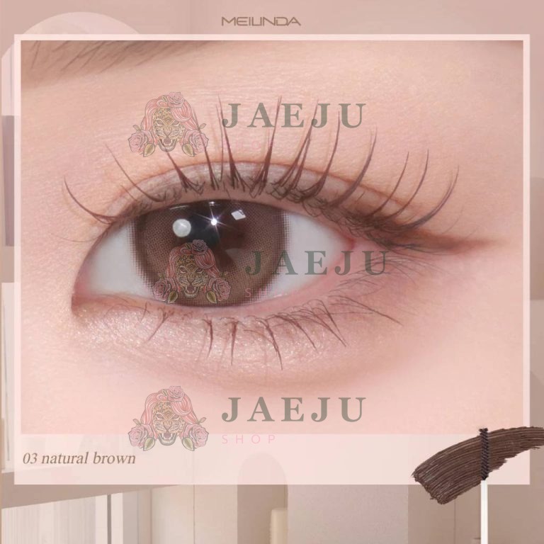 Meilinda slim curling mascara - No.3 Natural Brown