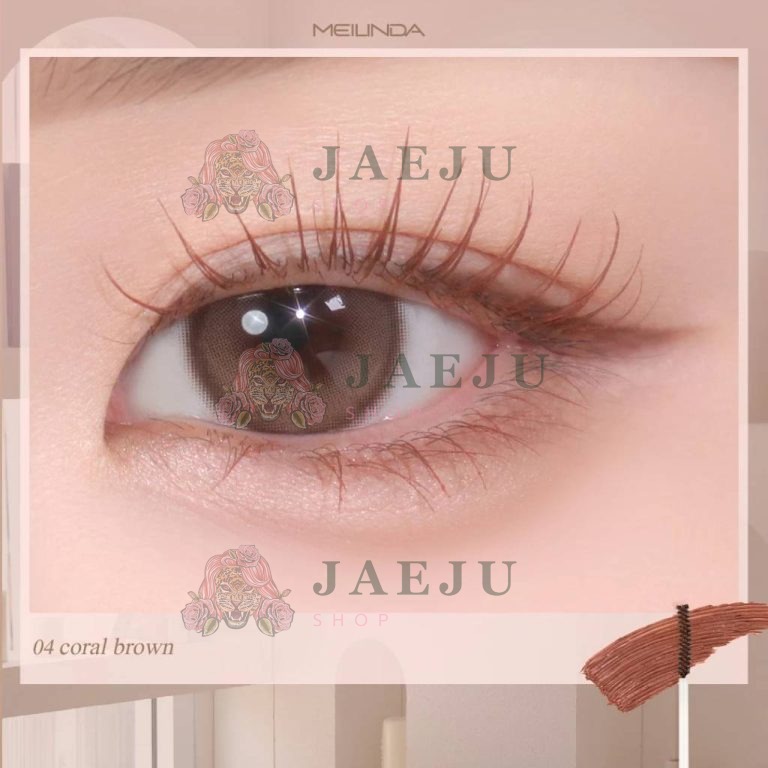 Meilinda slim curling mascara - No.4 Coral Brown