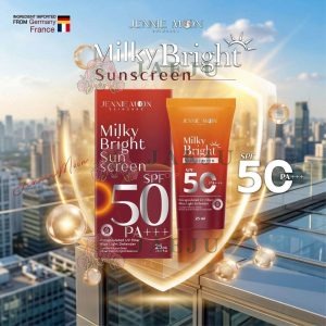 Jennie Moon Milky Bright Sunscreen เจนนี่ มูน มิลค์กี้ ไบร์ท ซันสกรีน spf50 PA+++ 25ml