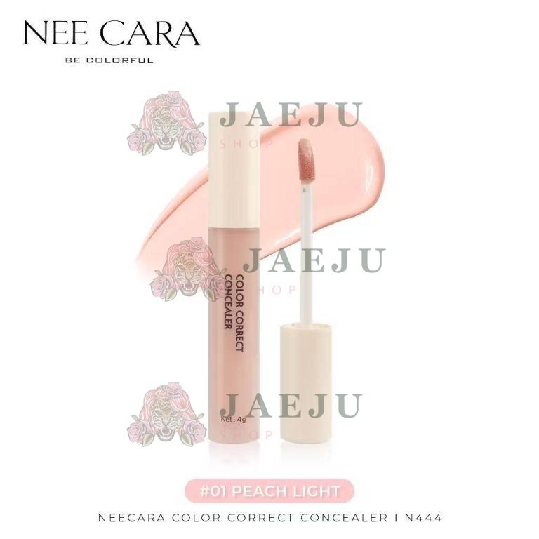 N444 Nee cara color correct concealer นีคาร่า คอเรด คอนซีลเลอร์ 4g - 01. Peach light