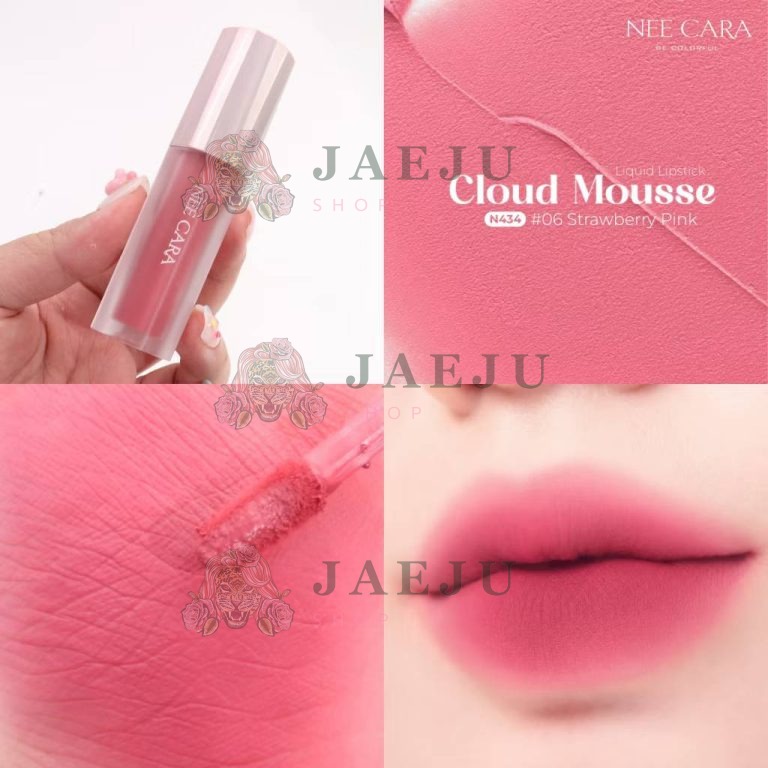 N434 Nee cara cloud mousse liquid lipstick นีคาร่า คลาวด์ มูสลิปสติก 3g - เบอร์ 06