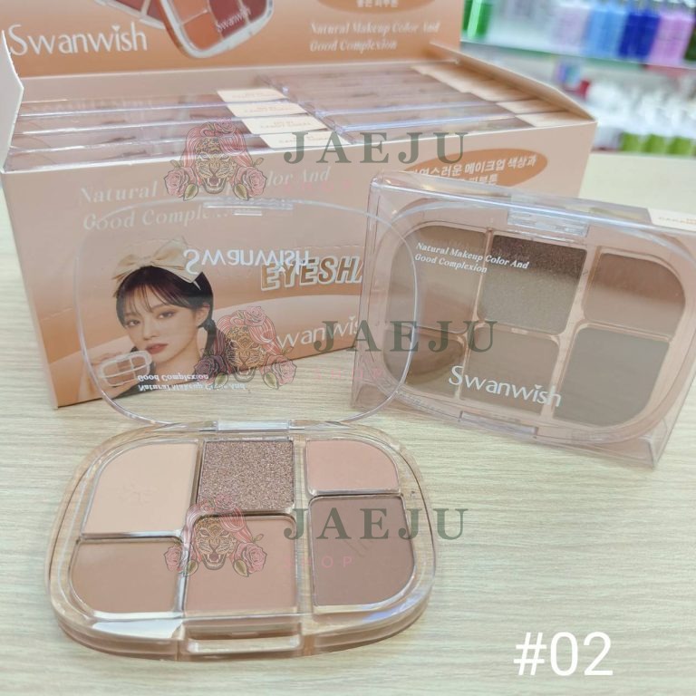 SW3009 Swanwish eyeshadow palette สวอนวิช อายแชโดว์ พาเลท 10.5g - 02. warm brown