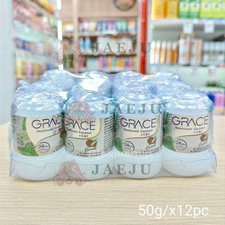 GRACE deodorant +C&E เกรซ ดีโอโตแรนท์ 50gx12pcs - 02. coconut
