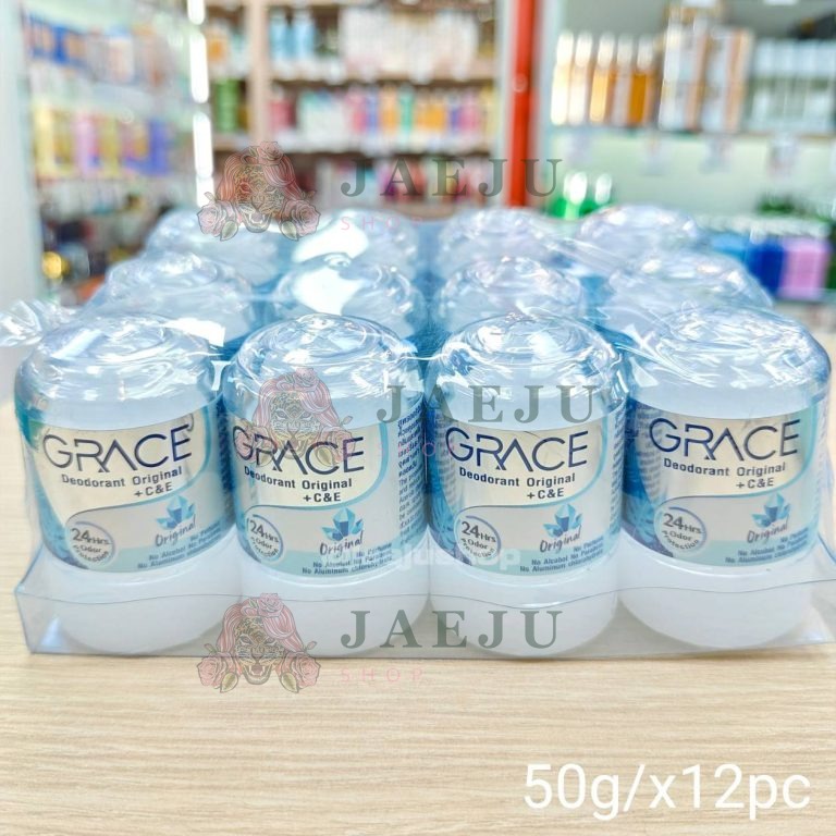 GRACE deodorant +C&E เกรซ ดีโอโตแรนท์ 50gx12pcs - 03. pure&natural