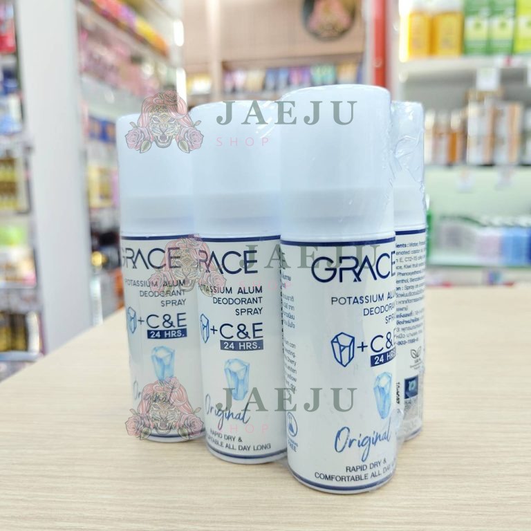 Grace potassium alum deodorant spray+c&e เกรซ สเปร์ยสารส้ม 50mlx6pcs - 01. origiral