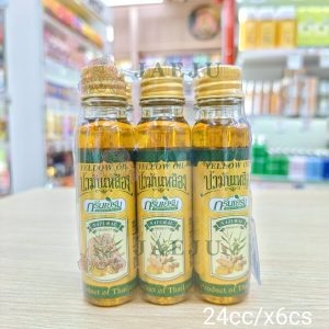Green herb yellow oil กรีนเฮิร์บ น้ำมันเหลืองแบบขวด 24ccx6pcs