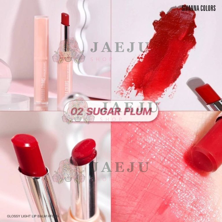 Sivanna colors glossy light lip balm - NO.2sugar plum
