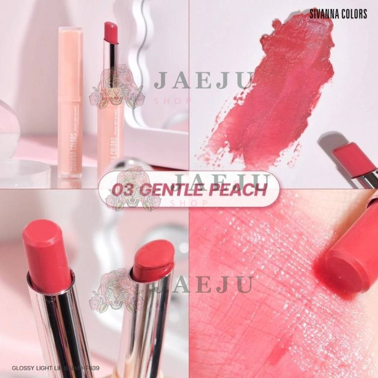 Sivanna colors glossy light lip balm - NO.3gentle peach