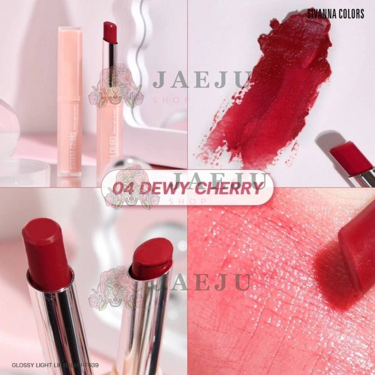 Sivanna colors glossy light lip balm - NO.4dewy cherry