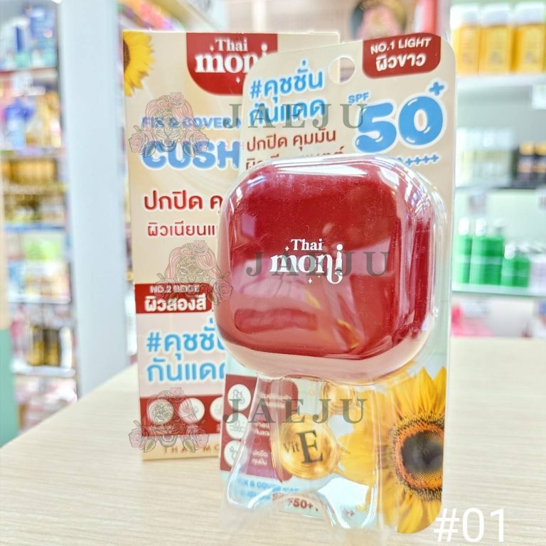 Thai moni fix&cover matte soft cushion ไทย โมนิ คุชชั่น 10g - 01. Light