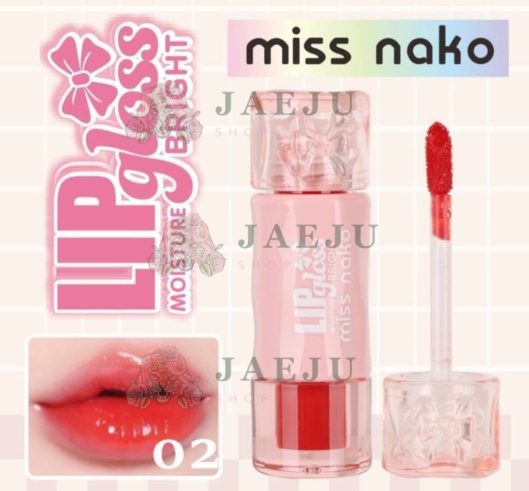 MO-1247 Miss nako lip gloss moisture bright มิส นาโกะ ลิป 2.5ml - No.02