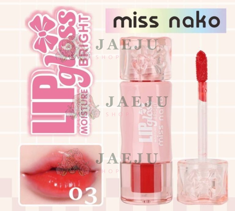 MO-1247 Miss nako lip gloss moisture bright มิส นาโกะ ลิป 2.5ml - No.03