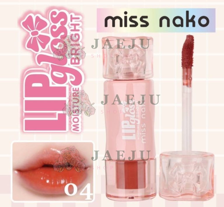 MO-1247 Miss nako lip gloss moisture bright มิส นาโกะ ลิป 2.5ml - No.04