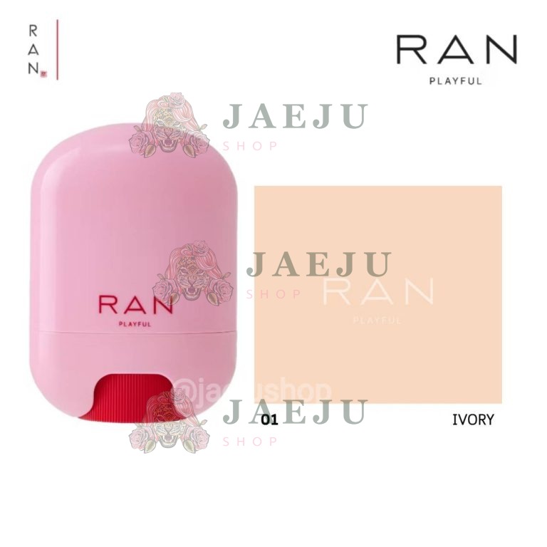 Ran playful cushion stick spf 30 pa++ รัน คุชชั่นสติก 15g - 01. ivory
