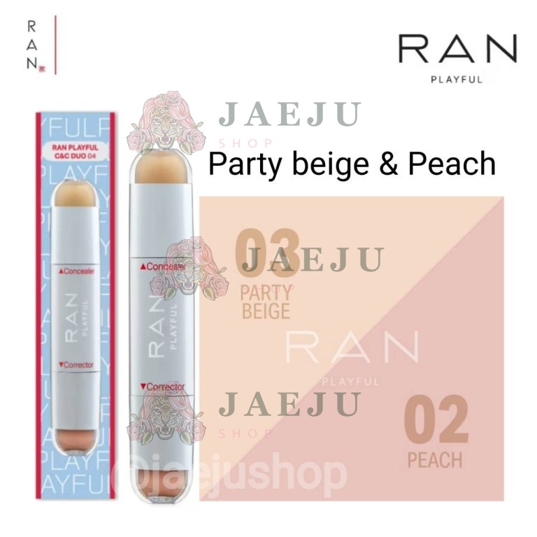 Ran playful c&c duo รัน เพลย์ฟูล ซีแอนด์ซี ดูโอ้ 2.6g - 03. party beige & peach