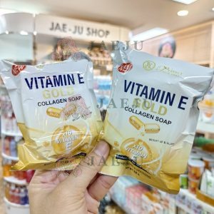 Perfect skin lady vitamin e gold collagen soap 80g.