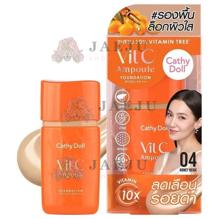 Cathy doll vit c ampoule founation - NO.4Honey Beige