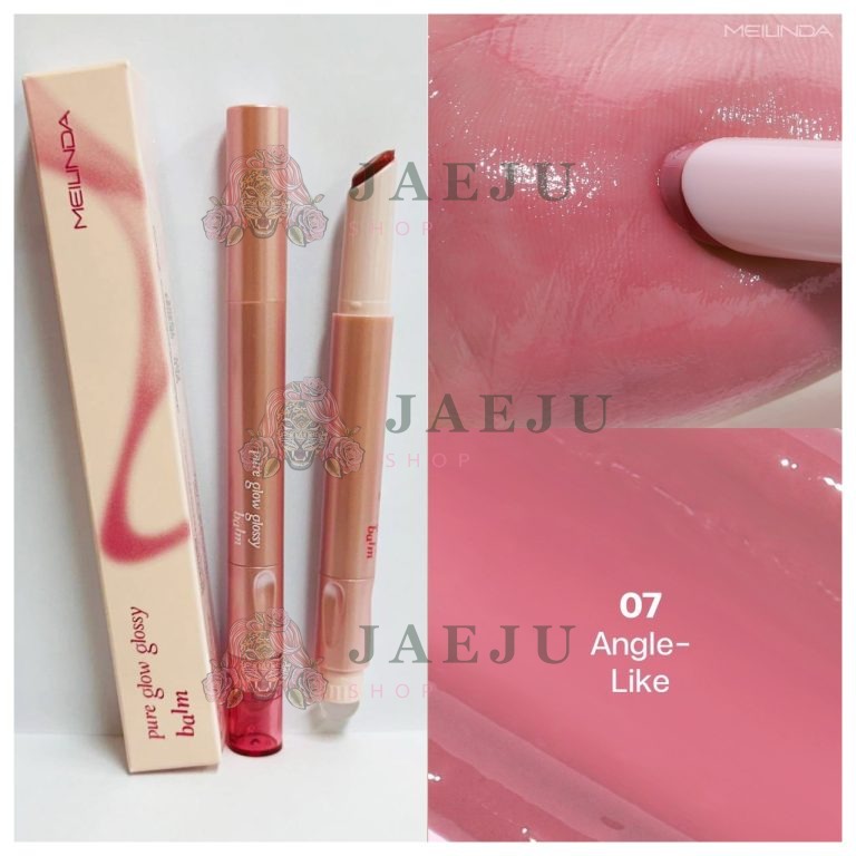Meilinda pure glow glossy balm#sparkling cloud เมลินดา เพียว โกลว์ กรอสซี่ บาล์ม - NO.7 Angel-like