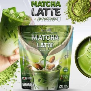Jamsai matcha latte almond milk 200gx20pcs