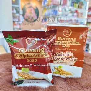 DR.P Ginseng&alpha arbutin soap สบู่โสม&อัลฟ่า อาร์บูติน 80g.