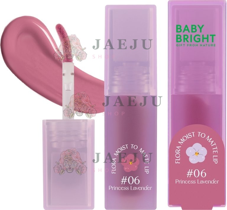 Baby Bright Gift From Nature Flora Moist To Matte Lip - NO.9Red Peony