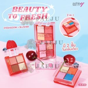 Ashley beauty to fresh Eyeshadow&Blush แอชลี่ย์ บิวตี้ ทู เฟรช