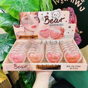 Hasaya girl bear baked blush ฮาซาย่า เกิร์ล ปัดแก้มคุกกี้หัวใจฝาใส