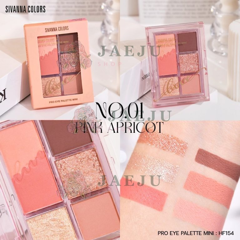 Sivanna colors pro eye palette mini - No.1 Pink apricot