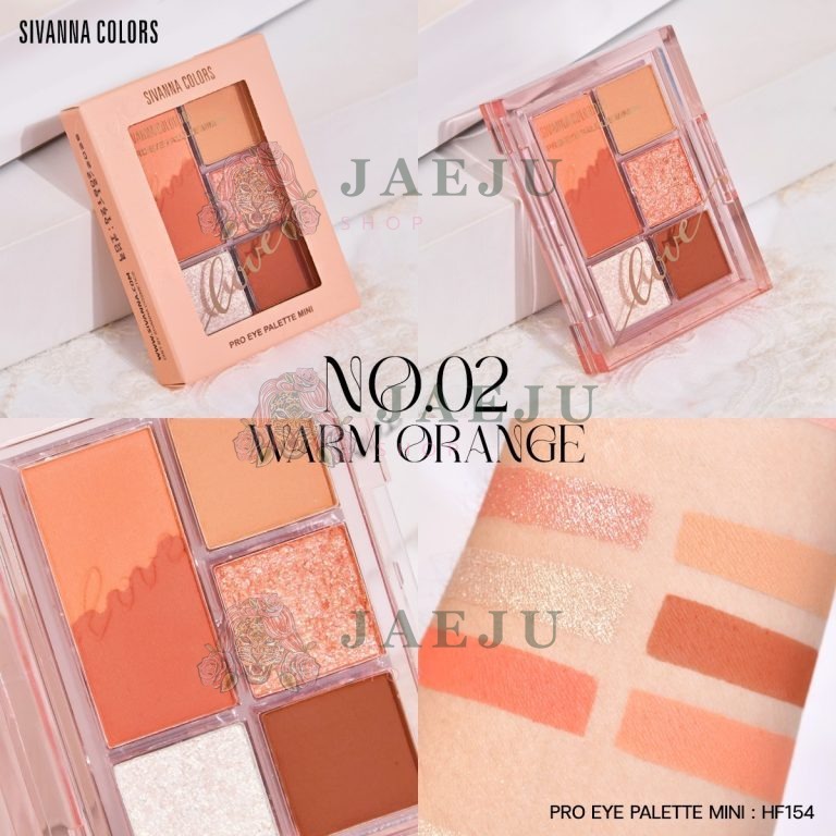 Sivanna colors pro eye palette mini - No.2 Warm Orange