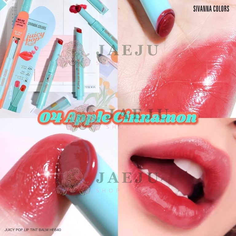 Sivanna colors juicy pop lip tint balm - NO.4 Apple cinnamon