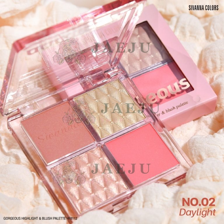 Sivanna colors gorgeous highlighter&blush palette - NO.2Orange Balloon